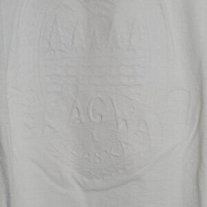 White Skagway Alaska 3D Puffer Shirt Size XL Cotton Made in Jamaica